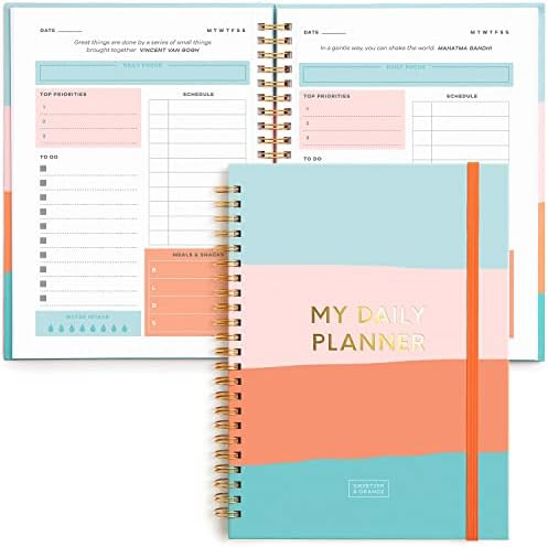 Sweetzer & Orange Undated Planner with Meal, Habit and Routine Tracker, Daily To Do List - Weekly... | Amazon (US)