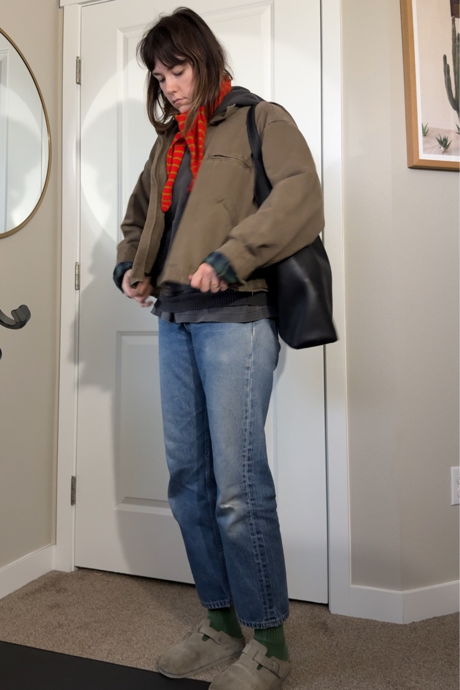1.31 wfh ootd ! Jeans are vintage levis, 501s!