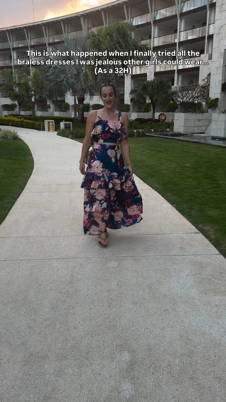 My chest is sagggggy I ca promise you that. But sometimes you just gotta go for it. I used to always say nope that won’t work and then one day I just tried and here we are!
I didn’t use tape or a sticky bra or anything. One I did use covers but that was it. My under garments are always linked with their outfits. Wearing a medium in all except the Free People dress. I sized down in that one. It is in and out of stock, so I included some similar options. The orange one is generous, so if in between consider signing down. 


#confidence #resortwear #summerdresses 

 #LTKOver40 #LTKMidsize #LTKTravel