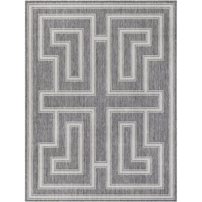 Livabliss 7 X 9 Gray Indoor/Outdoor Geometric Moroccan Area Rug | Lowe's