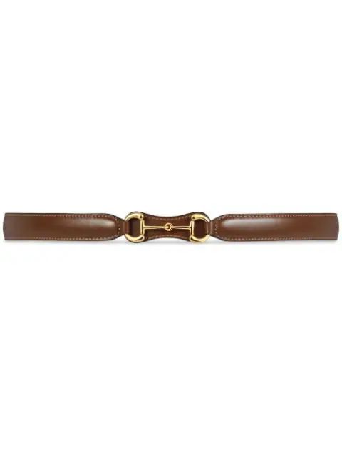 Gucci 1955 Horsebit Leather Belt - Farfetch | Farfetch (UK)