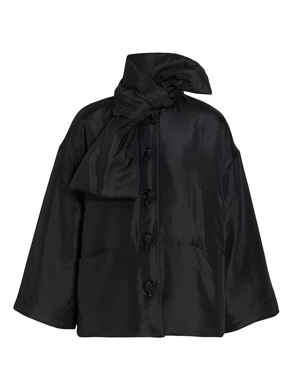 Padded Scarf-Collar Jacket | Saks Fifth Avenue