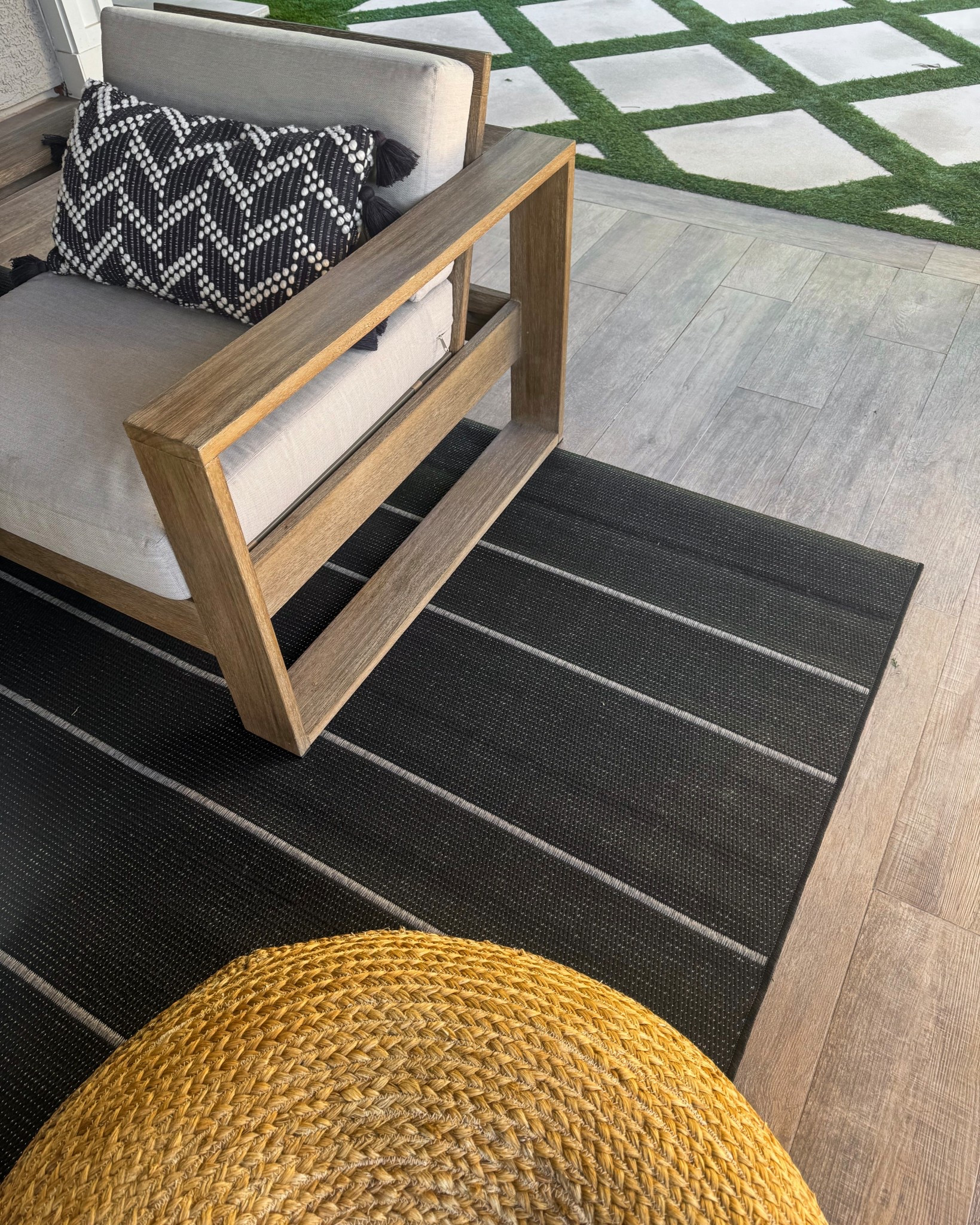 Outdoor rug refresh! Picked up this black and white modern organic rug sz 8’6” x 13’ on major sale! I love how it looks with my existing furniture. My previous one was fabulous as well .. I had it for years and felt I needed to get something different, besides I love it so much ..I already have it at my front door :) 
Up to 70% Off
Free & Easy Delivery on orders over $35*
48 Hour Clearance
Outdoor patio throw rug
@wayfair #ad #wayfair

#LTKHome #LTKStyleTip #LTKSeasonal