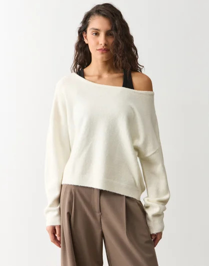 Off Shoulder Knit Long Sleeve | Glassons (Australia)