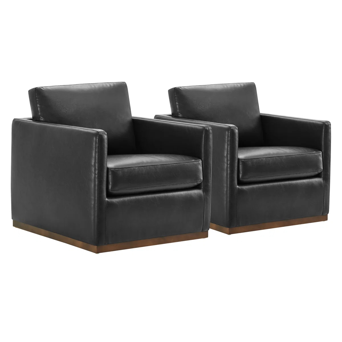 Benten Wide Swivel Arm Chair (Set of 2) | Wayfair North America