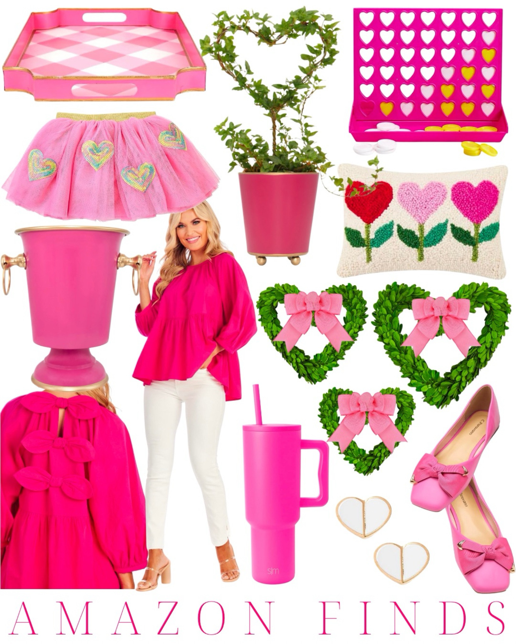 Valentine's Day | Valentine's Day decorations | Valentine's Day decor | Valentine's Day outfit | Valentine's Day ideas | Valentine's Day table | Valentine's Day party | classic home | grandmillennial home | traditional home | home decor | decor inspo | decorating ideas | Amazon finds | Amazon home | scalloped | pink and red | preppy style | Valentine's Day gift | boxwood heart wreath | pink bows | pink bow blouse | pink flats | bow flats | heart earrings 

#LTKstyletip #LTKhome #LTKfindsunder50
