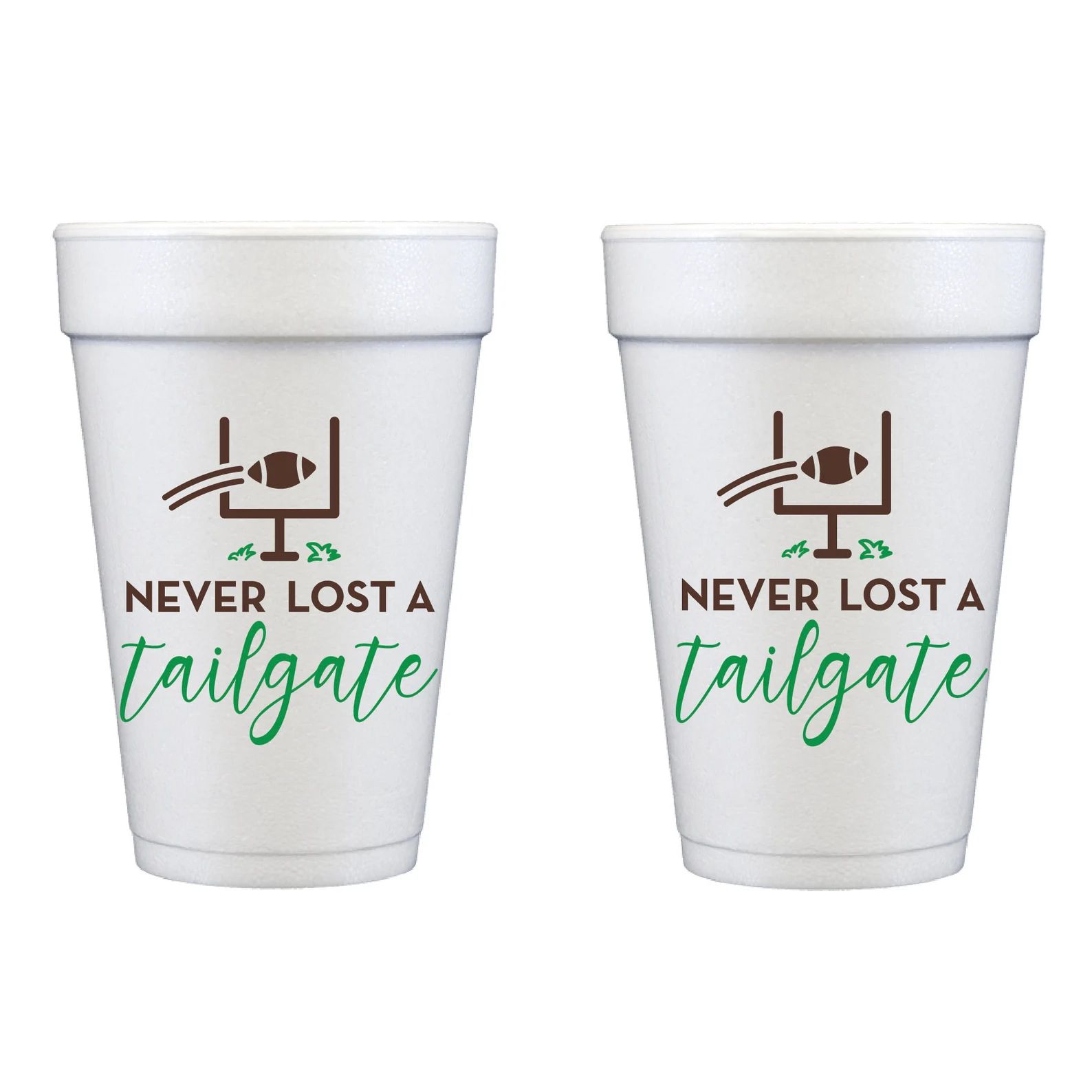 Never Lost a Tailgate Disposable Foam Cup 10 Cup Pack - Etsy | Etsy (US)