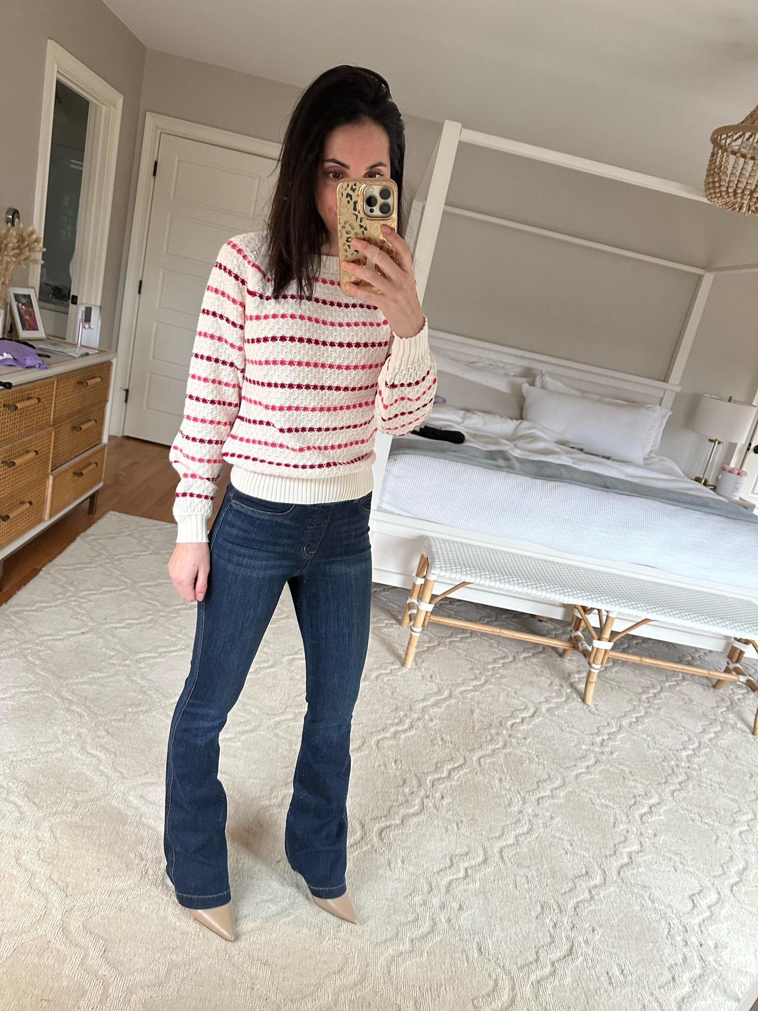 Spanx code:
COCOXSPANX
Jeans- xs reg
Sweater- xxs, true to size 


#LTKsalealert #LTKstyletip #LTKshoecrush