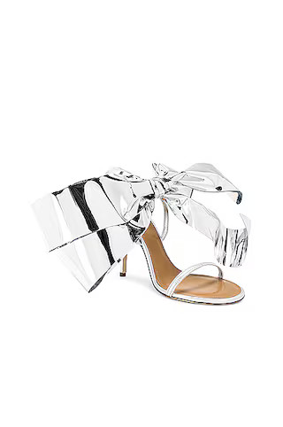 Loewe Bow 100 Sandal in Metallic Silver | FWRD 