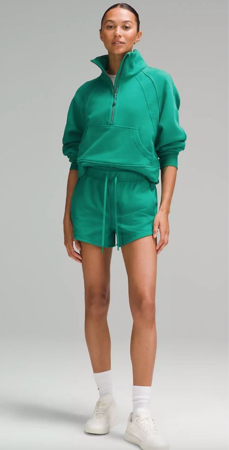 Lululemon shorts and half zip on sale! Love this color 💚

#LTKFindsUnder100 #LTKSaleAlert