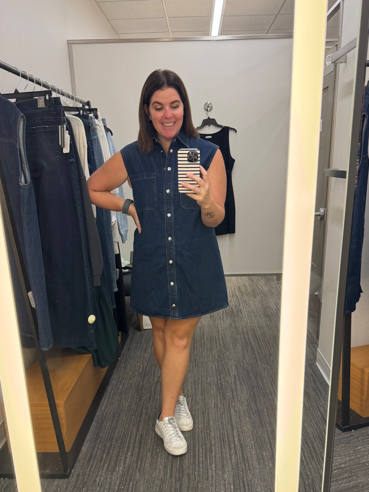 A denim dress is a must and this one…I’m obsessed! 

Frame denim dress: $229

#LTKStyleTip #LTKMidsize #LTKSaleAlert