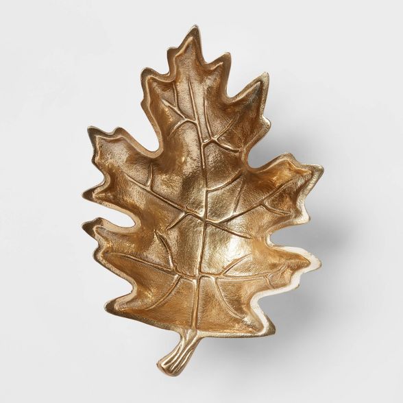 25oz Metal Leaf Serving Dish - Threshold&#8482; | Target