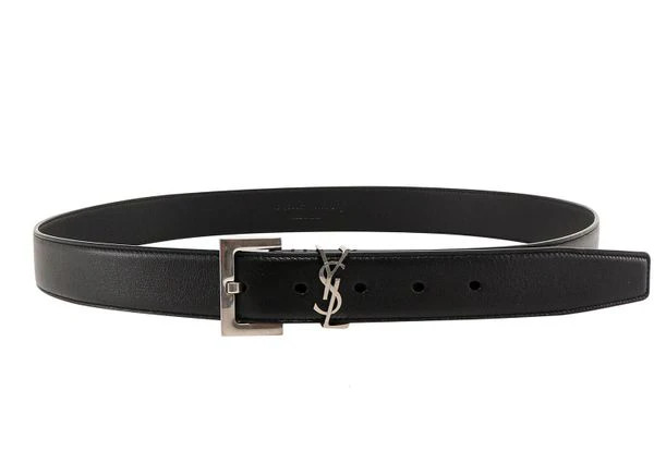 Women's Saint Laurent Ysl Belt in Black | Size 90 | 634437BOO0E | LOZURI