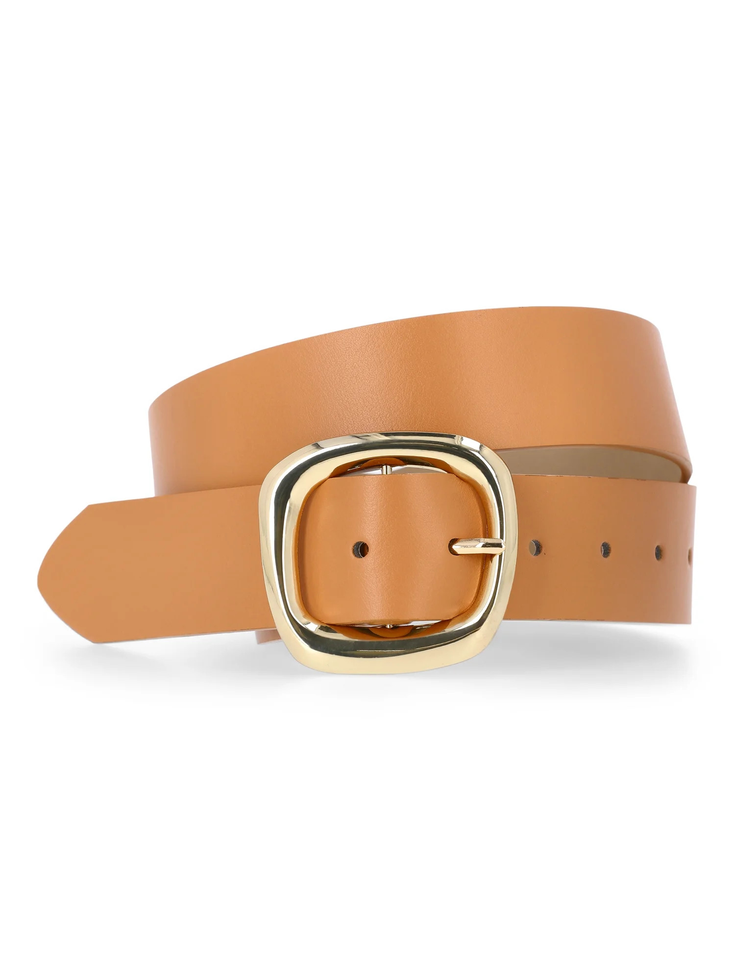 Time and Tru Women's Buckle Belt, S/M, Tan | Walmart (US)