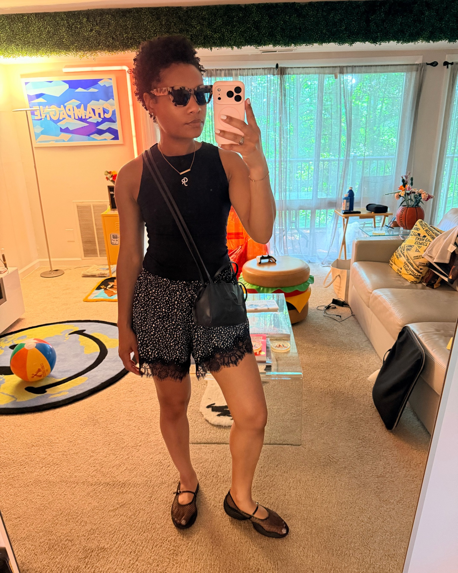 Hot weather ootd: tank top, lace shorts and mesh flats! Super easy and stylish!

#LTKgrwm #LTKootd #LTKdayinmylife