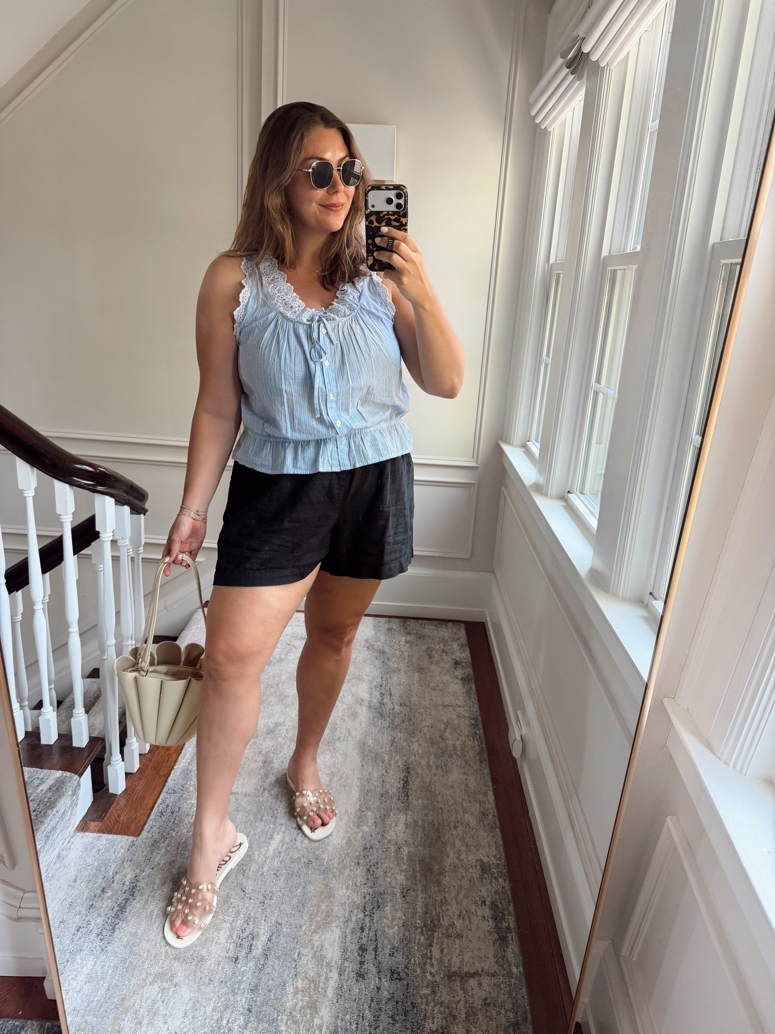 Wearing Xxl tall in top, XXL in the 4 inch shorts

#LTKmomlife #LTKootd #LTKSaleAlert