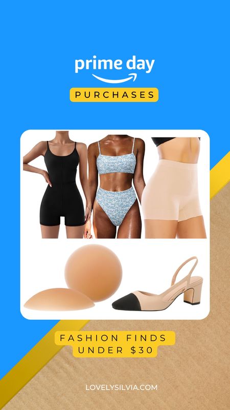 Prime Day Purchases: Fashion edition

Bought a mix of things but some are essentials like pasties & shapewear! All purchases under $30

amazon fashion, amazon finds, prime day sales, shapewear, pasties, black romper, swim sale, 

#LTKsalealert #LTKunder50 #LTKxPrimeDay