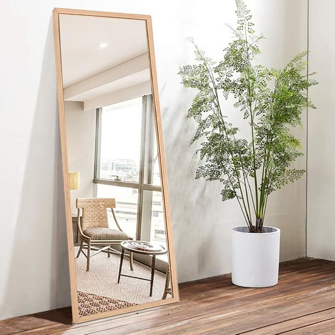 NeuType Full Length Mirror Floor Mirror with Standing Holder Bedroom/Locker Room Standing/Hanging... | Amazon (US)