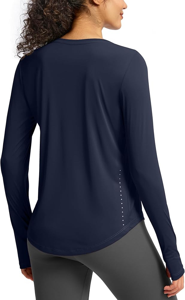 Soothfeel Lightweight Long Sleeve Workout Tops for Women Gym Running Athletic UPF 50+ Sun Shirts ... | Amazon (US)