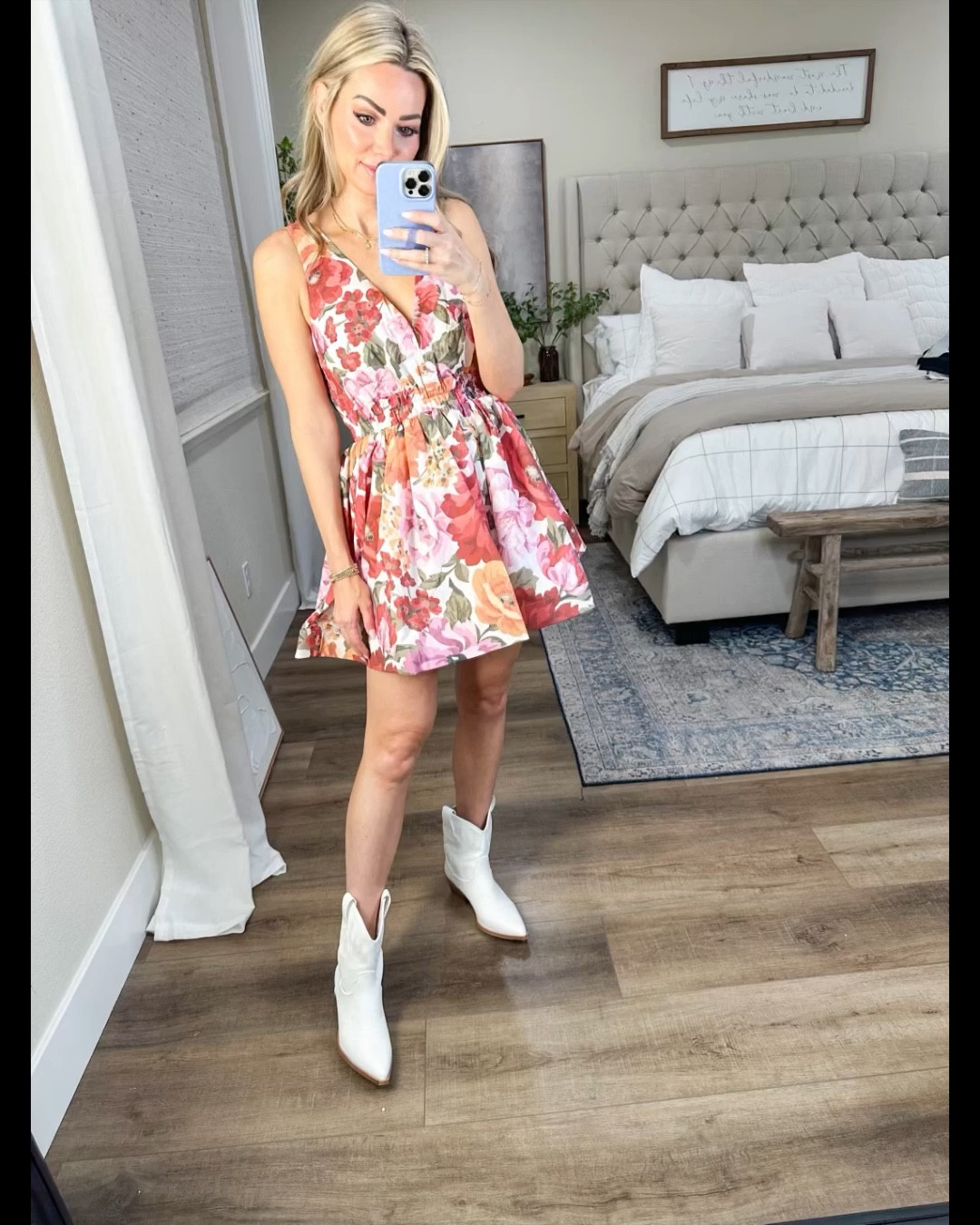 Country cocktail 
Dress size 2
White western boots are Amazon and true to size 

#LTKVideo #LTKCon #LTKstyletip
