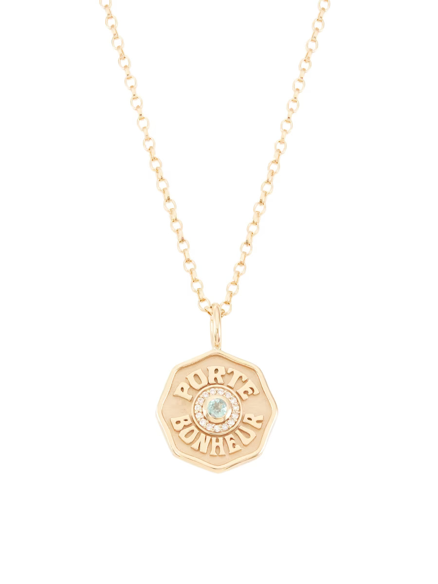 Je Porte Bonheur 14K Yellow Gold & Alexandrite Necklace | Saks Fifth Avenue