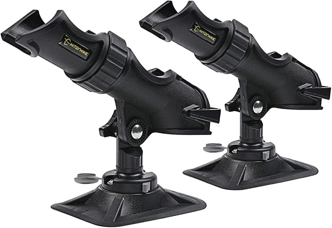 HITORHIKE Fishing Rod Holder Universal Fit Kit Allows for 360-degree Adjustment Kayak Fishing Boa... | Amazon (US)
