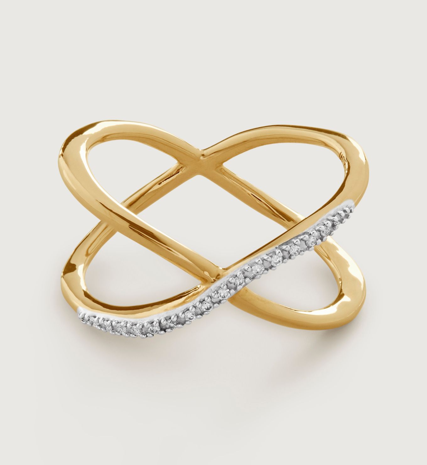 Riva Diamond Kiss Ring | Monica Vinader (Global)