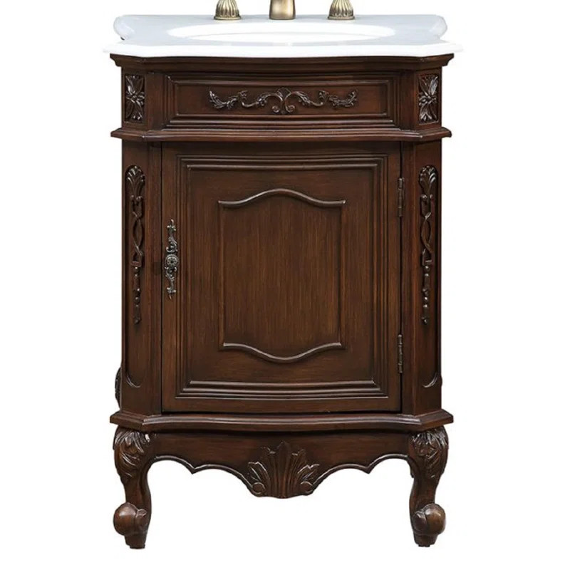 Elegant LightingBerkshire 24" Single Bathroom Vanity Set | Wayfair North America