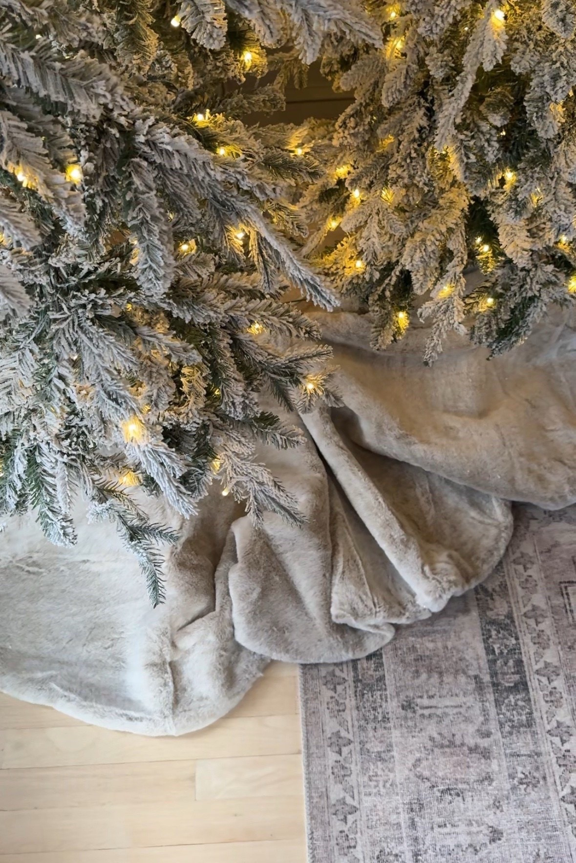 The prettiest tree skirt with these flocked trees! Faux fur and so easy to add a little texture to your holiday decor! 


#LTKSeasonal #LTKHome #LTKHoliday