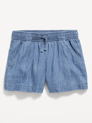Chambray Drawstring Shorts for Girls | Old Navy (US)
