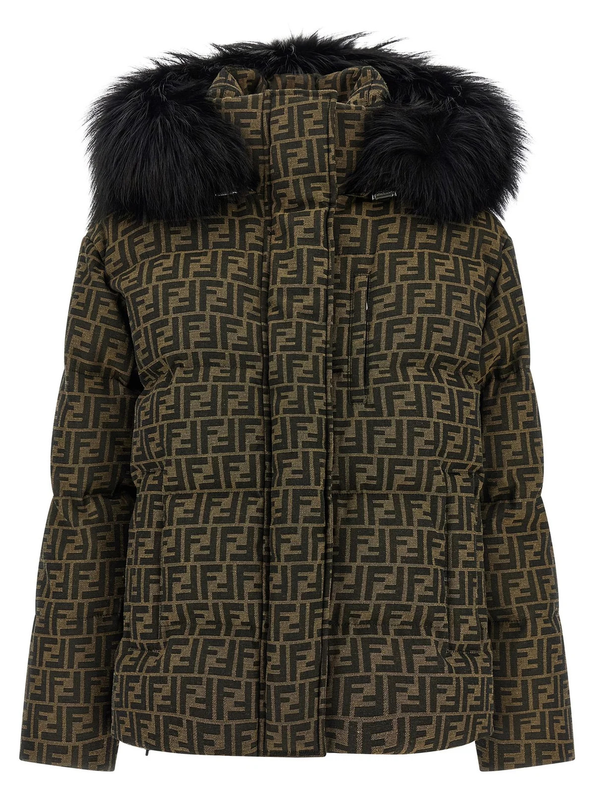 Fendi Ski Hooded Padded Jacket | Cettire Global