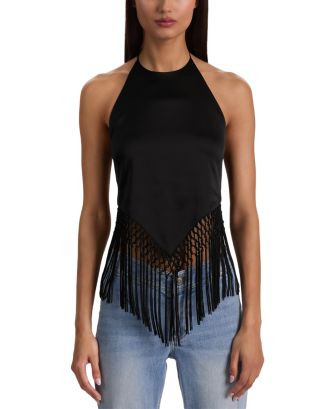 Alice and Olivia Greta Halter Tie Back Top | Bloomingdale's NEW & NOW Women's New Arrivals Clothi... | Bloomingdale's (US)