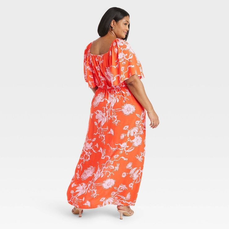 Women's Flutter Sleeve Sweetheart Dress - Ava & Viv™ | Target