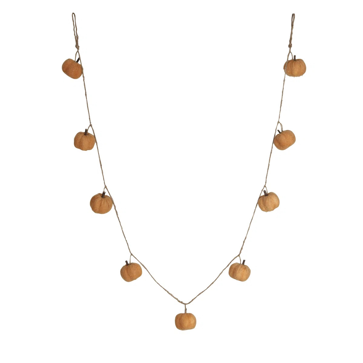Creative Co-Op Decorative Felt Pumpkin Garland With Jute Cord | Wayfair | Wayfair North America