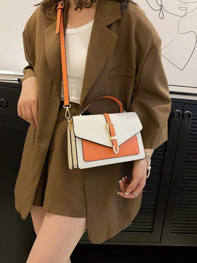 Riemen Decoraties Klep Crossbody-tas / Handtas | SHEIN