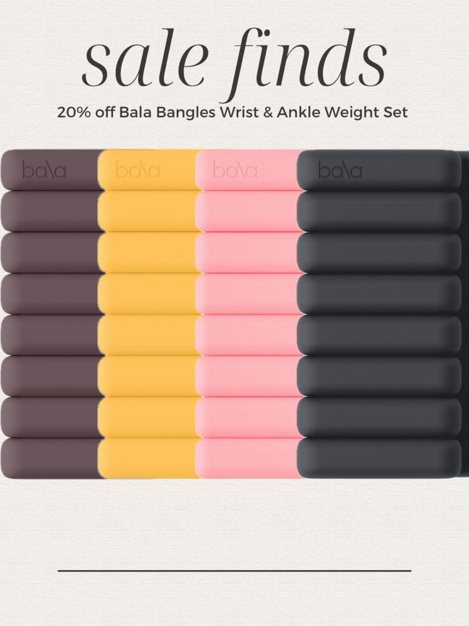 Daily sale finds, 20% off Bala Bangle wrist and ankle weights, fitness, workout, Target 

#LTKsalealert #LTKfitness #LTKfindsunder50