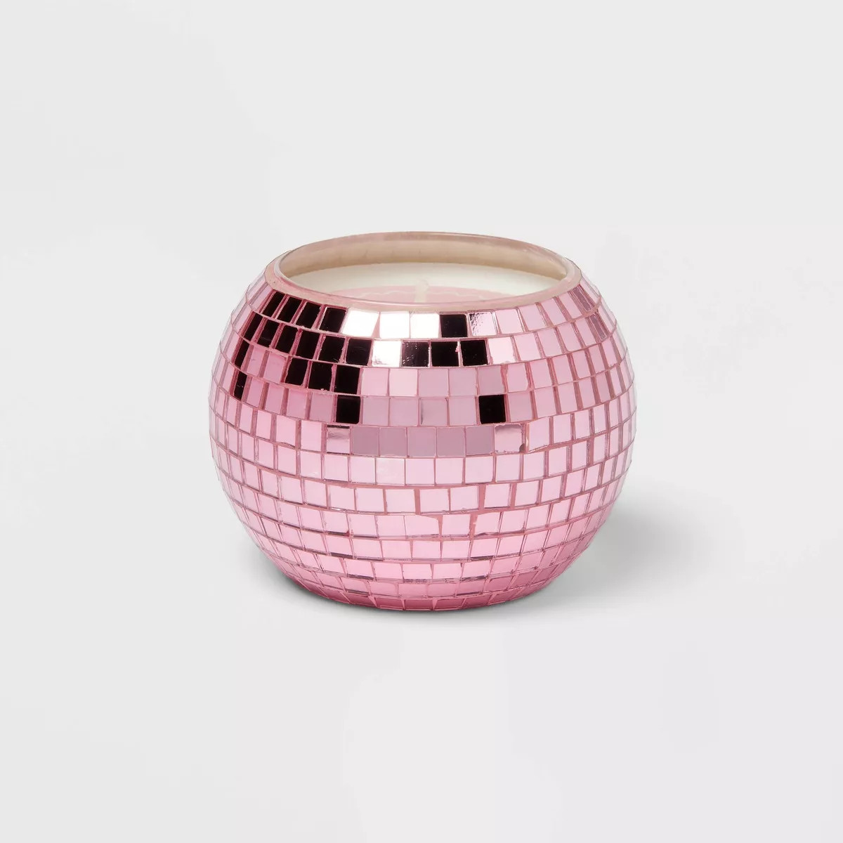 Disco Ball Pink Champagne Flame Candle 4.8oz - Room Essentials™ | Target