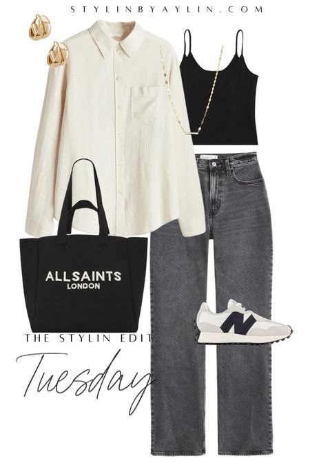 OOTD- Tuesday edition, casual style, jeans, new balance, sneakers, tote bag #StylinbyAylin #Aylin

#LTKSeasonal #LTKstyletip