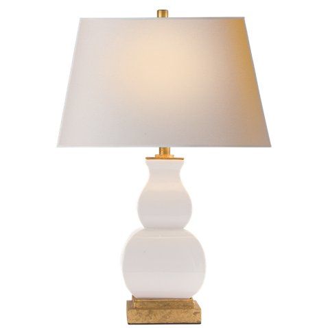 Fang Gourd Table Lamp, Ivory Crackle | One Kings Lane