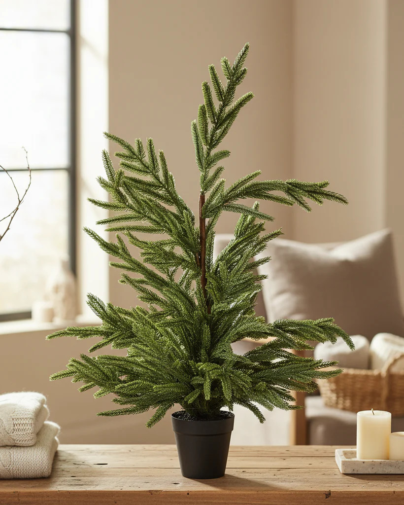 Real Touch Blissful Norfolk Pine Tree | 24” | MJHome