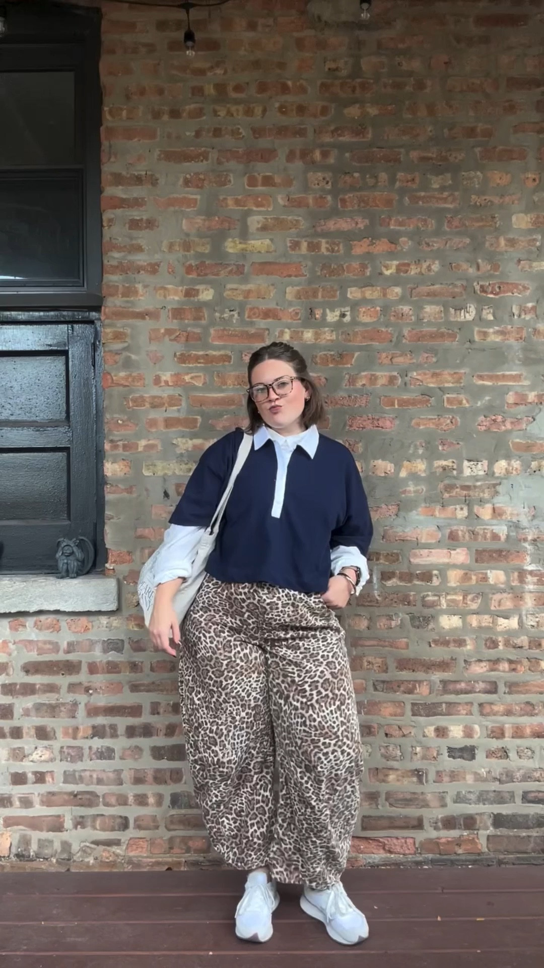 if only I thought to layer double collars in my middle school dress code era 🙂‍↕️✨

white button down: @oldnavy 
blue rugby polo: @gap 
pants: @gap 
shoes: @newbalance