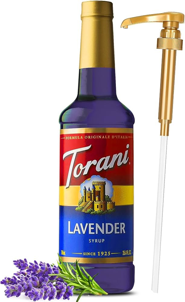 Lavender Syrup for Coffee & Cocktails 25.4 Ounces Torani Lavender Syrup for Coffee Drinks with Li... | Amazon (US)