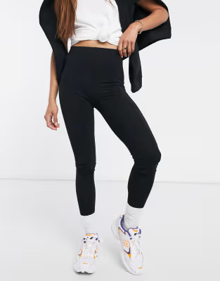 ASOS DESIGN high waisted leggings in black | ASOS (Global)