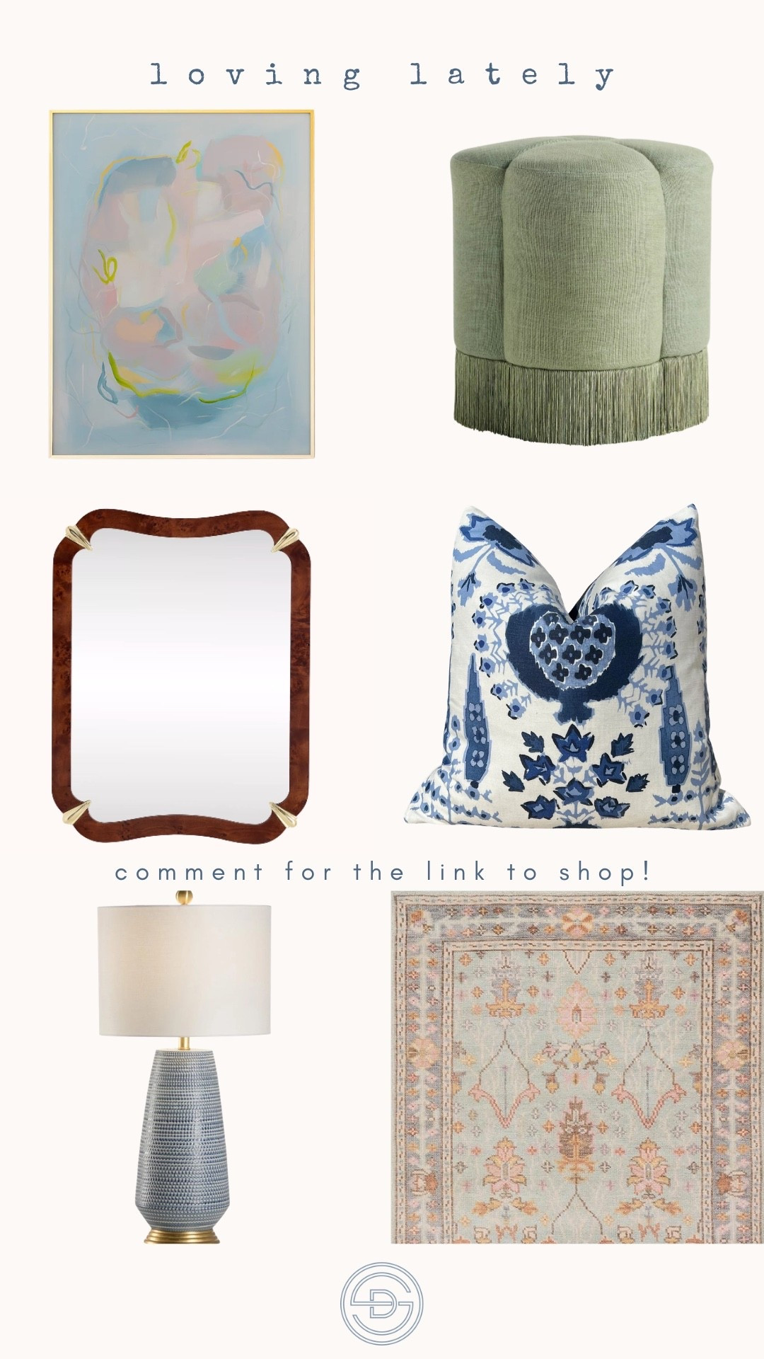 Loving these classic grandmillennial home decor finds! Perfect for a curated and colorful living room 😍

Classic home decor | preppy home decor | Grandmillennial home decor | colorful abstract art | blue pillow | ottoman with fringe

#LTKHome #LTKSaleAlert