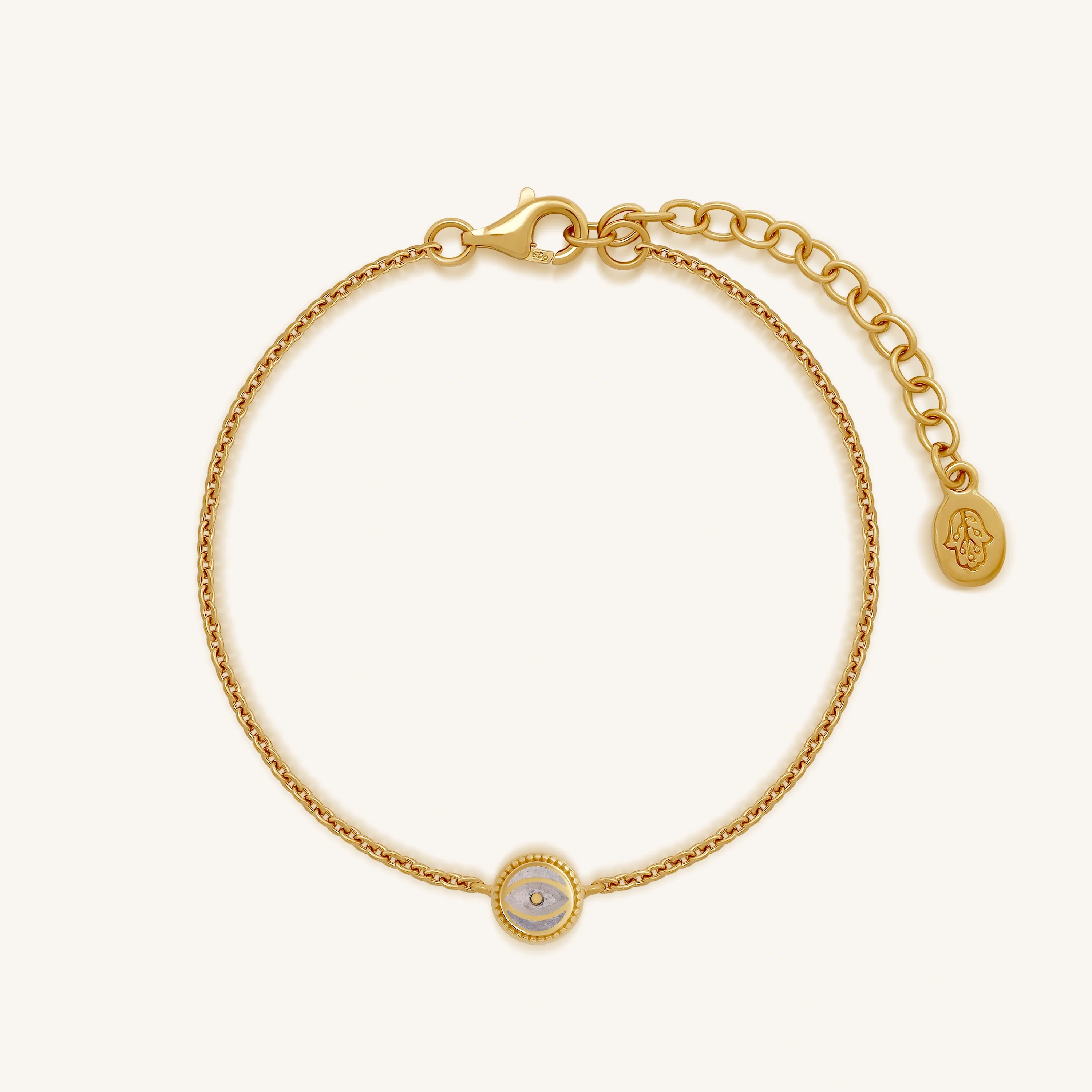 Lunar Harmony - Moonstone June Birthstone Evil Eye Gold Bracelet | Karma and Luck | Karma and Luck