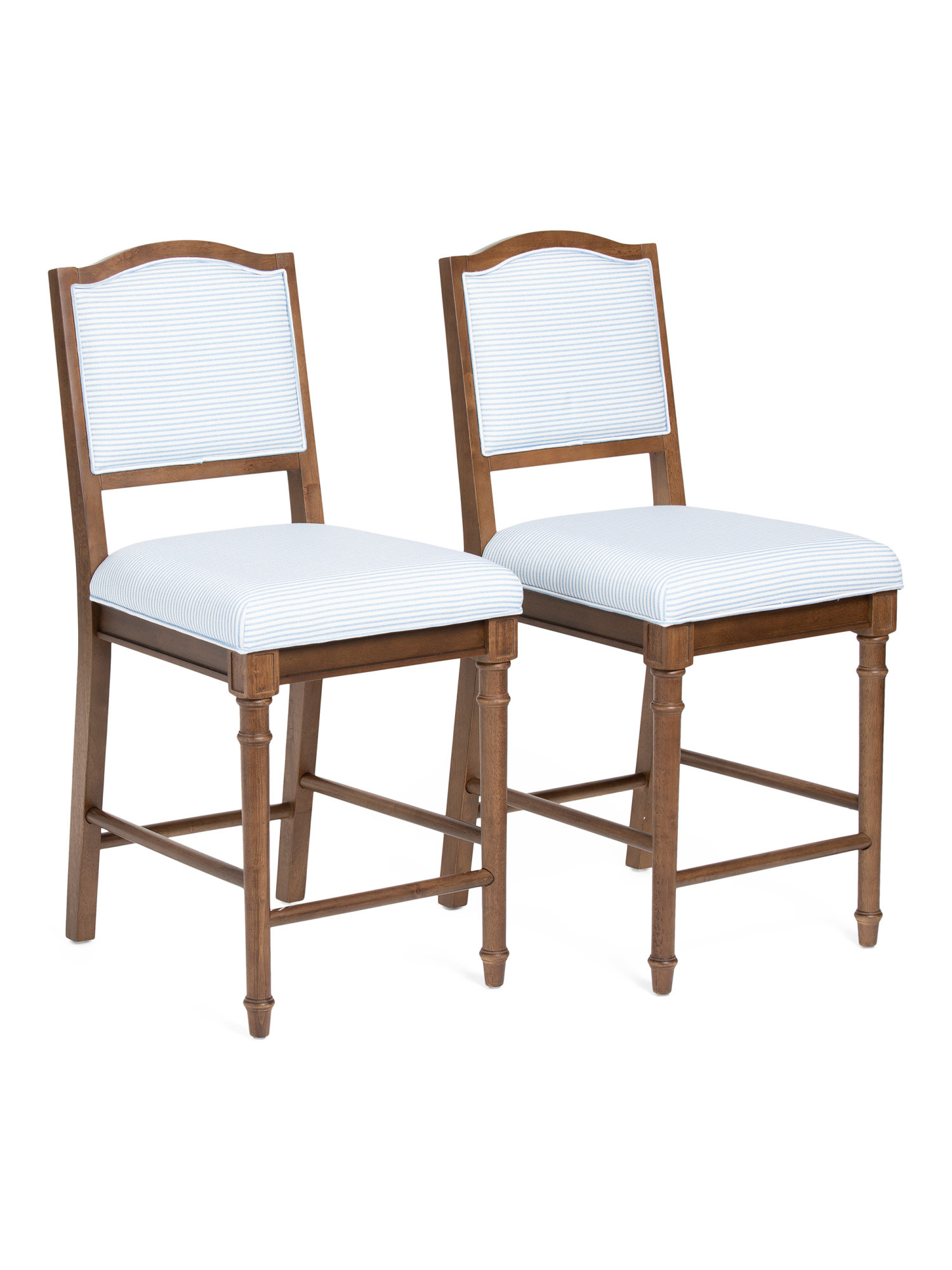 Set Of 2 18.5x41 Arched Back Upholstered Counter Stools | Chairs & Seating | Marshalls | Marshalls