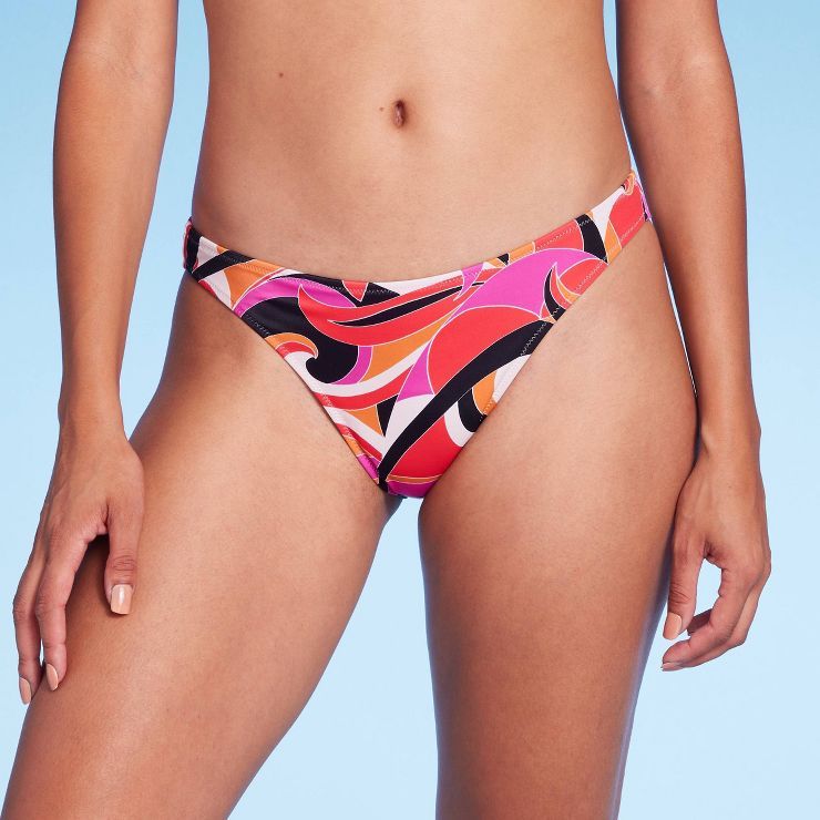 Women's High Leg Extra Cheeky Bikini Bottom - Shade & Shore™ Multi | Target
