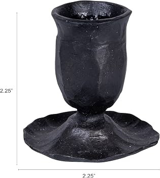 Creative Co-Op Hand-Forged Cast Metal Taper Holder, Black | Amazon (US)