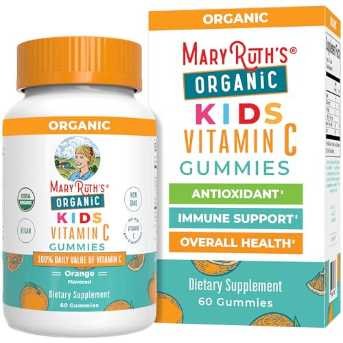 MaryRuth Organics Kids Vitamin C Gummies | Supplement for Immune Support & Overall Health |Immune Support Supplement | Vitamin C for Kids Ages 4+ | Vegan | Non-GMO | 60 Servings | Amazon (US)