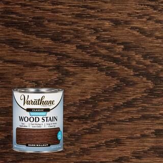 Varathane 1 qt. Dark Walnut Classic Water-Based Interior Wood Stain 356435 - The Home Depot | The Home Depot